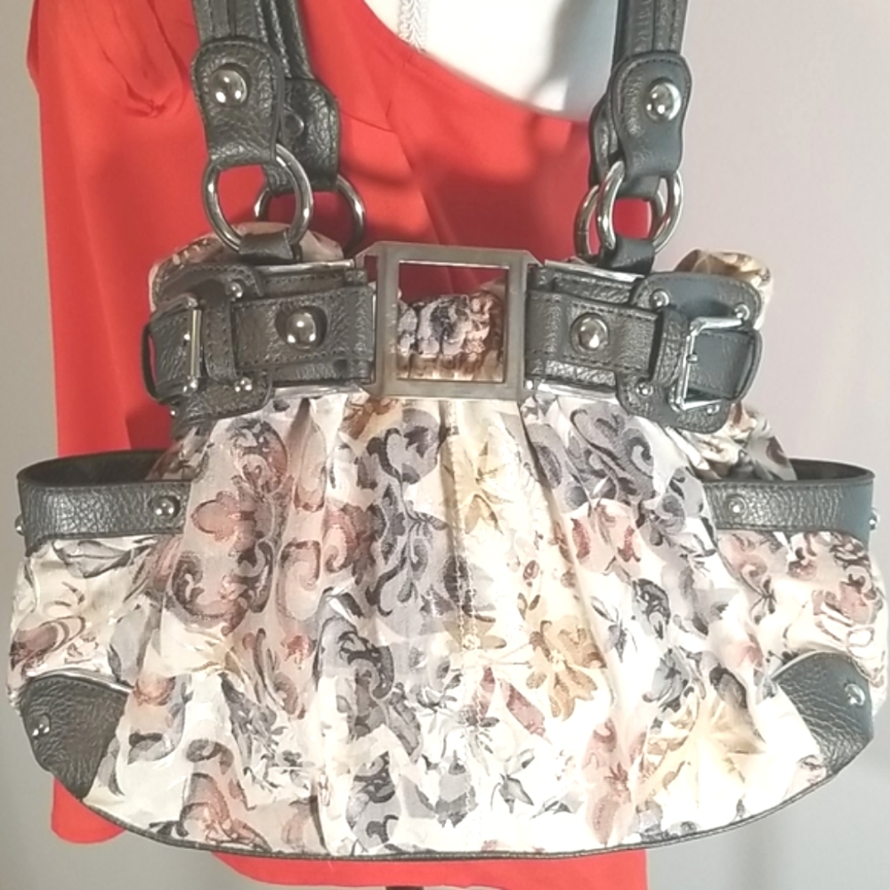 Wilson Leather Floral Shoulder Bag Purse